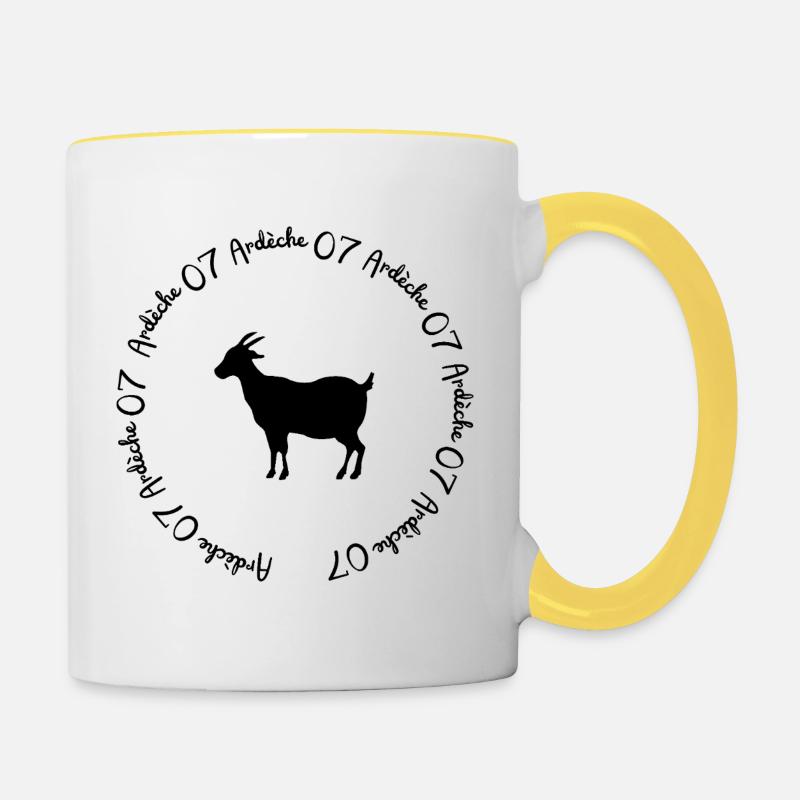 Ardècho team - Contrasting Mug - white/yellow