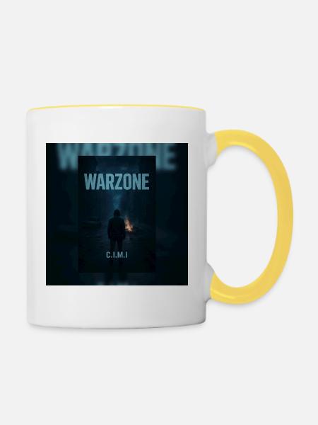Warzone C.I.M.I - Tasse zweifarbig - Weiß/Gelb