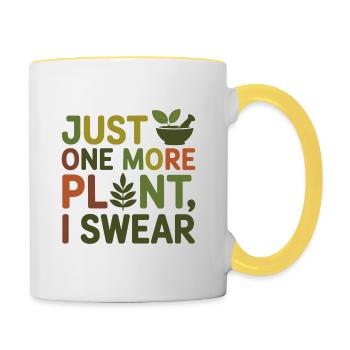 Herbalist Just One More Plant Professional  - Contrasting Mug - white/yellow - Right