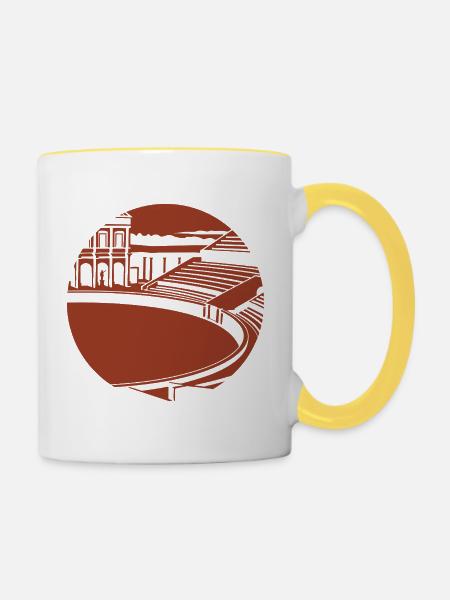 Ikone – gallo-römisch - Tasse zweifarbig - Weiß/Gelb