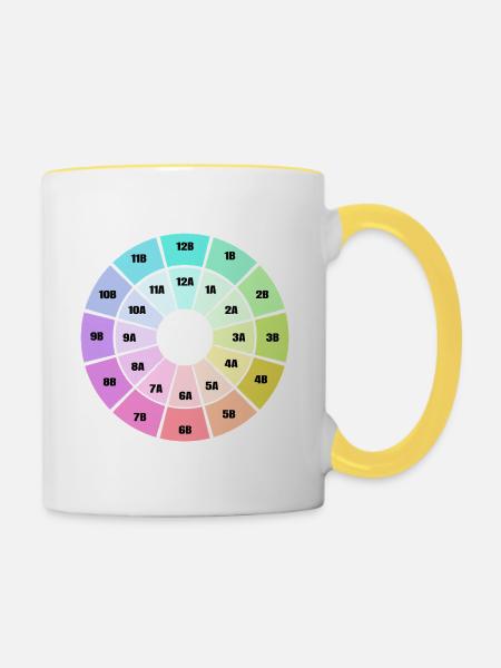 Camelot Wheel - Tasse zweifarbig - Weiß/Gelb
