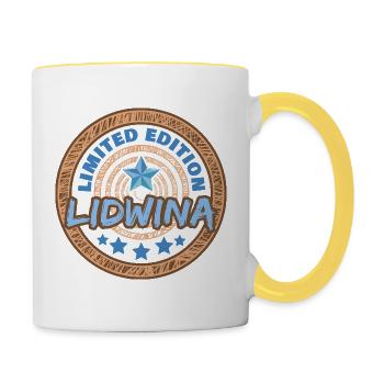 Dire Lidwina - Mug contrasté - blanc/jaune - Droite