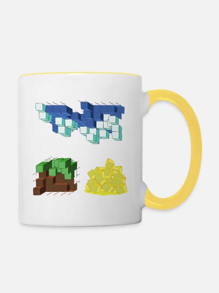 ONIRISCHE LÜCKE - Tasse zweifarbig - Weiß/Gelb