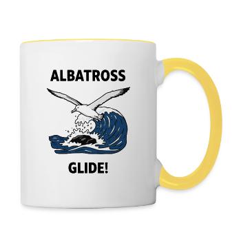 Albatros, Heuler, Seegleit-Albatros - Tasse zweifarbig - Weiß/Gelb - Rechts