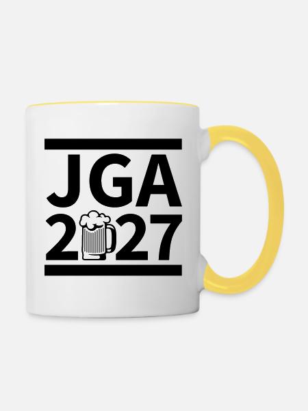 Jga 2027 - Tasse zweifarbig - Weiß/Gelb