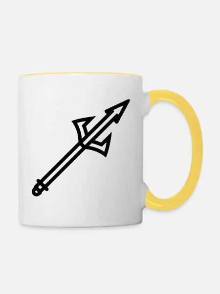 Harpune - Tasse zweifarbig - Weiß/Gelb