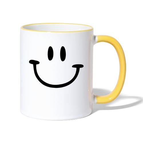 ptb smiley face - Contrasting Mug
