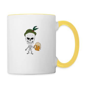 Skeleton - Contrasting Mug - white/yellow - Right