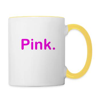 Pink - Contrasting Mug - white/yellow - Right