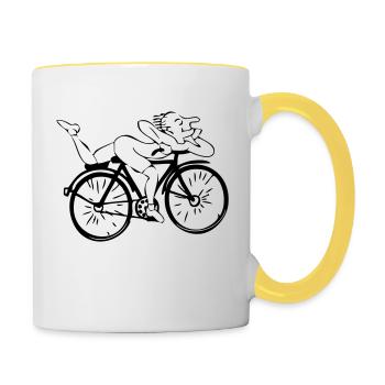 Albert Hofmann - Mug contrasté - blanc/jaune - Droite