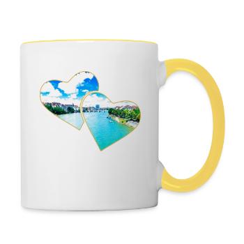 Basel - Contrasting Mug - white/yellow - Right