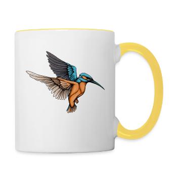 kingfisher - Contrasting Mug - white/yellow - Right