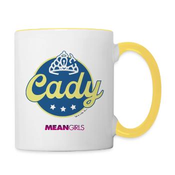 Lolita Malgré Moi - Mean Girls Cady Couronne - Mug contrasté - blanc/jaune - Droite