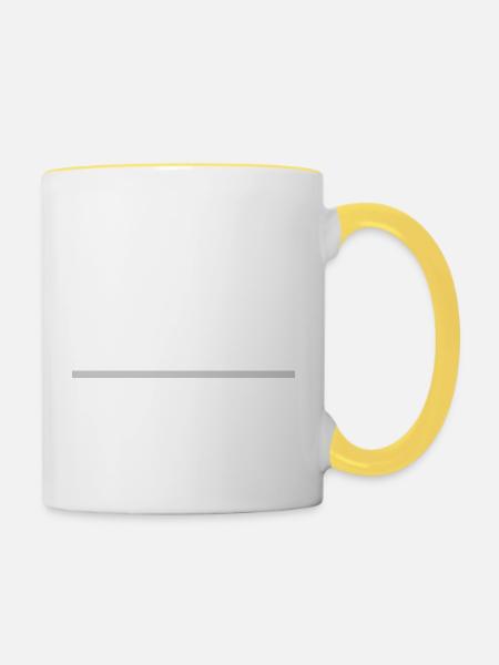 Pinball Pixel Flipperautomat weiß Flipperspieler - Tasse zweifarbig - Weiß/Gelb