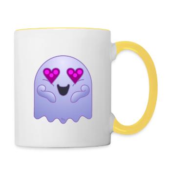 Ghost to love you - Contrasting Mug - white/yellow - Right