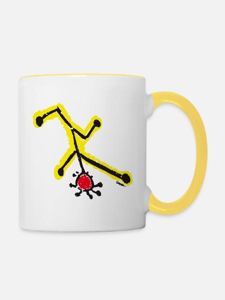 Salto - Tasse zweifarbig - Weiß/Gelb