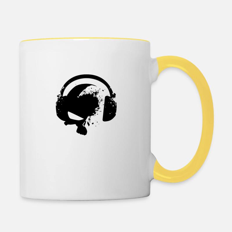 DJ - Contrasting Mug - white/yellow