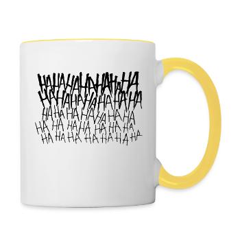 Lachflash - Contrasting Mug - white/yellow - Right