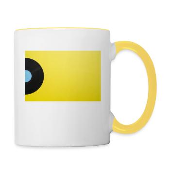 vinyl - Contrasting Mug - white/yellow - Right