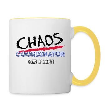 Chaos Coordinator 3C - Tasse zweifarbig - Weiß/Gelb - Rechts
