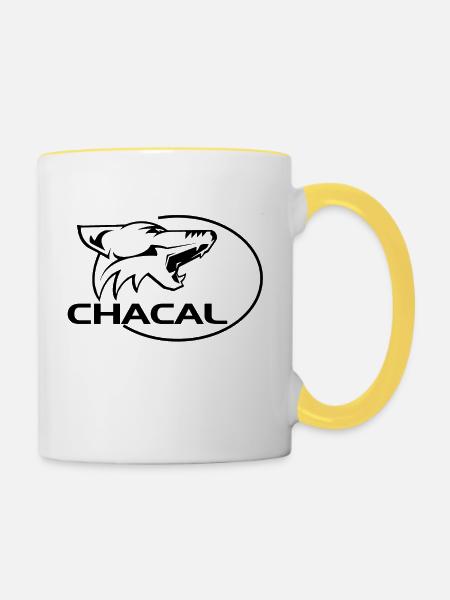 Chacal - Tasse zweifarbig - Weiß/Gelb