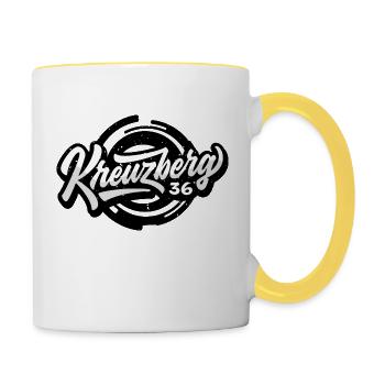 Kreuzberg X-Mountain Kreuzberg 36 Fan Shirt Berlin - Contrasting Mug - white/yellow - Right
