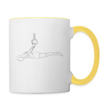 Gymnastics - Contrasting Mug - white/yellow - Right