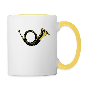 Bugle - Contrasting Mug - white/yellow - Right