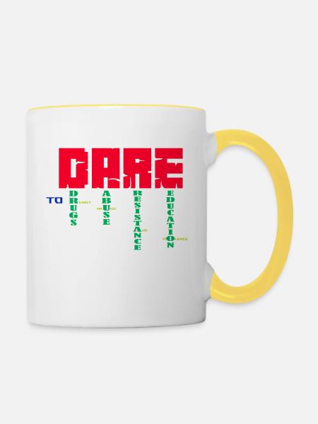 WAGEN - Tasse zweifarbig - Weiß/Gelb