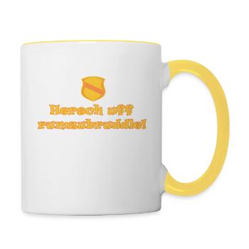 Badisch - Contrasting Mug - white/yellow - Right