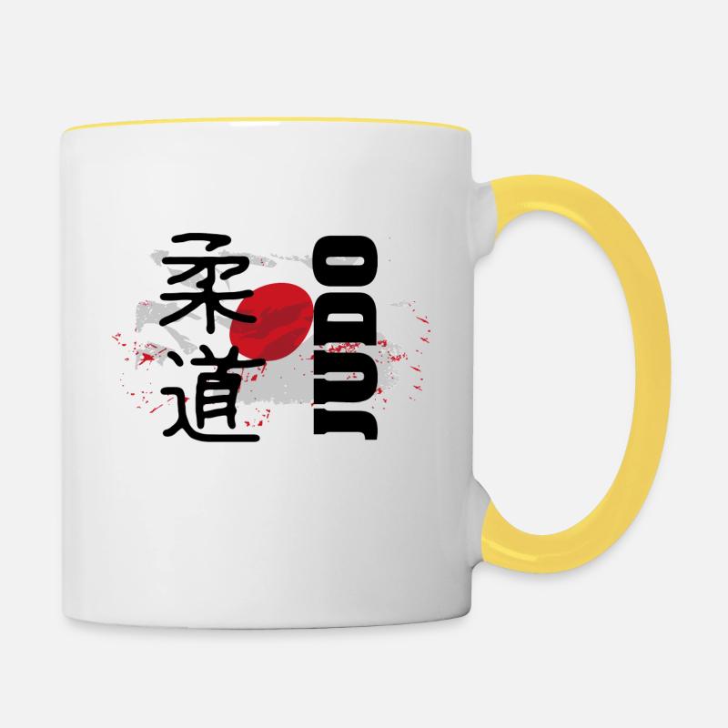 Judo - Contrasting Mug - white/yellow