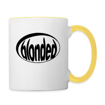 Frank ocean blonded - Contrasting Mug - white/yellow - Right