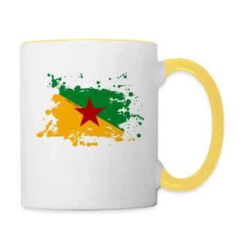 French Guiana - Contrasting Mug - white/yellow - Right