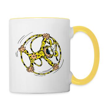 Marsupilami Marsu Hoop - Contrasting Mug - white/yellow - Right