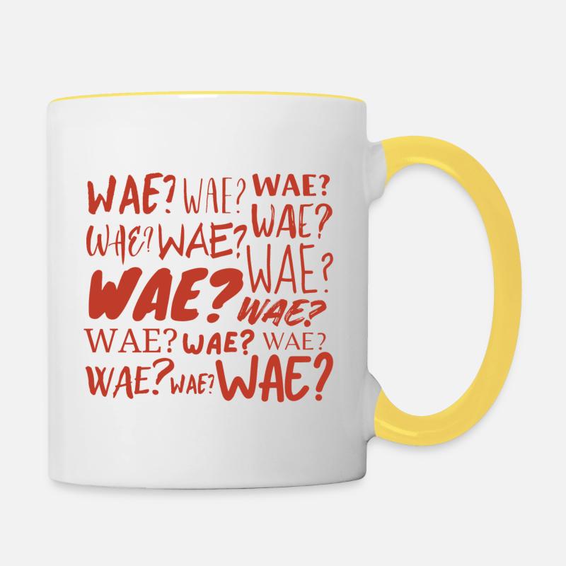 Wae? - Tazze bicolor - bianco/giallo