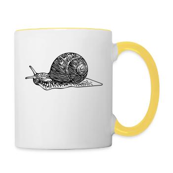 slug - Contrasting Mug - white/yellow - Right