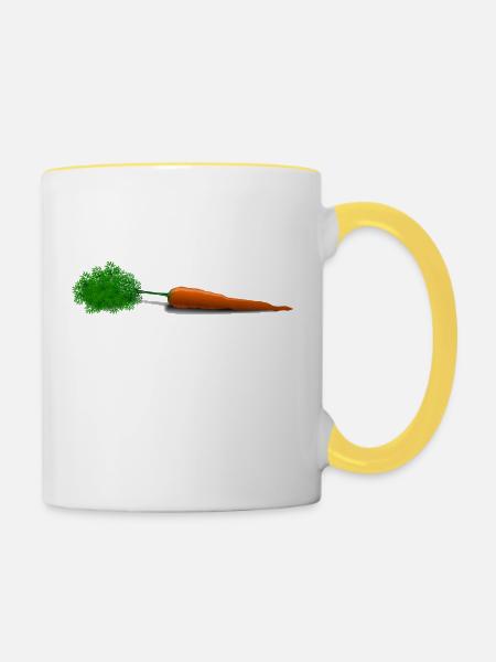 Moere - Tasse zweifarbig - Weiß/Gelb