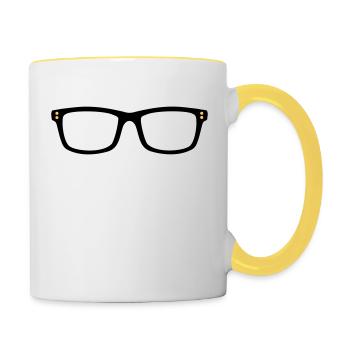glasses - Contrasting Mug - white/yellow - Right