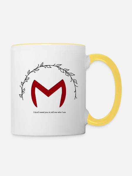 WandaVision Zitat - Tasse zweifarbig - Weiß/Gelb