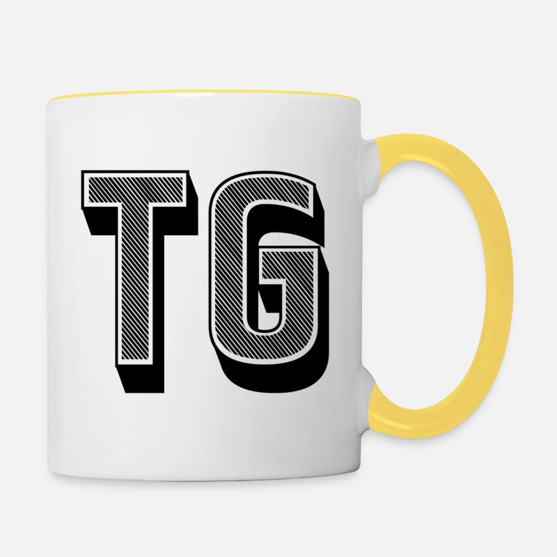 TG - Mug contrasté - blanc/jaune