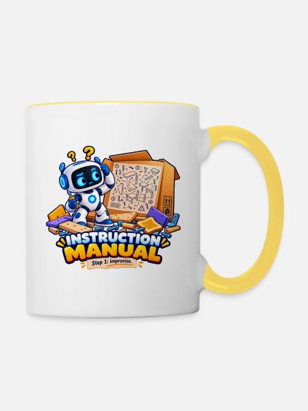Bedienungsanleitung - Tasse zweifarbig - Weiß/Gelb