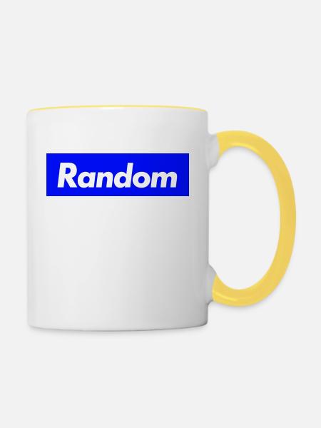 Random - Tasse zweifarbig - Weiß/Gelb
