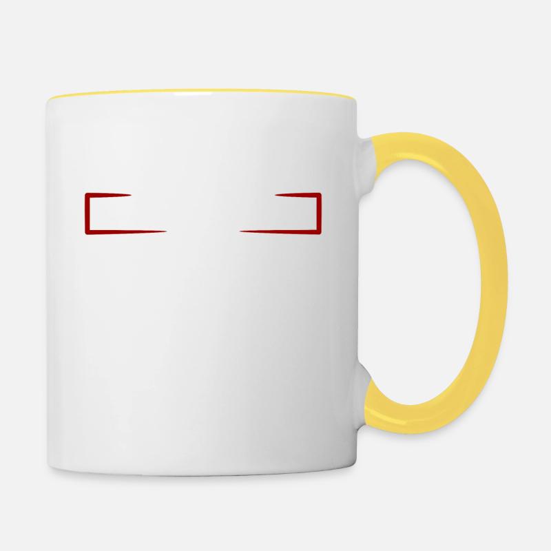 j'peux pas Instituteur cadeau - Mug contrasté - blanc/jaune
