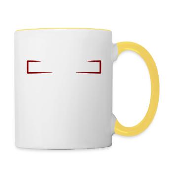 j'peux pas Expert comptable cadeau - Mug contrasté - blanc/jaune - Droite