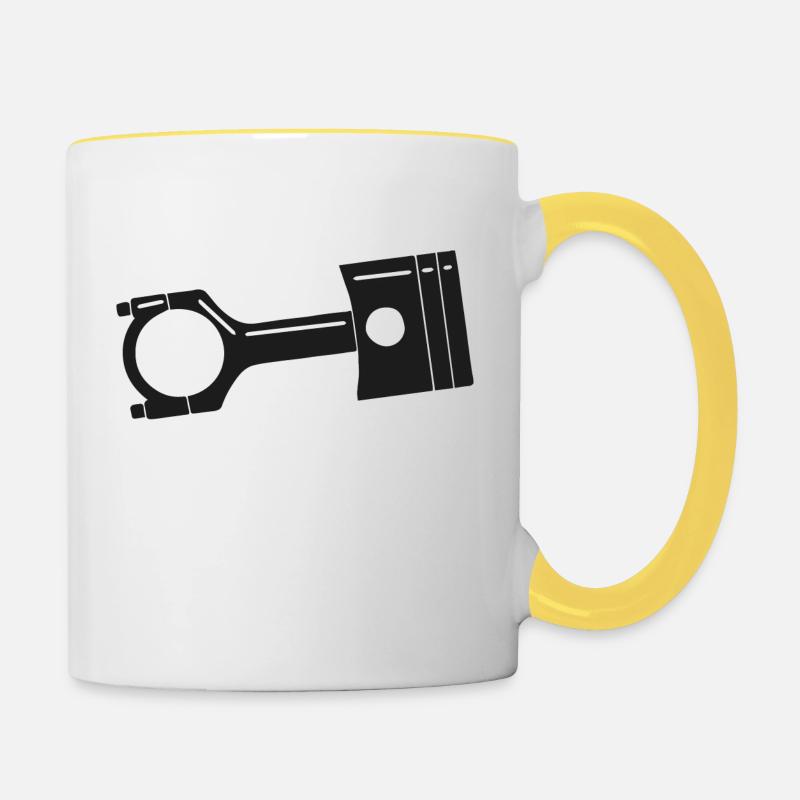 Piston - Lambda1 - Contrasting Mug - white/yellow