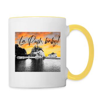 La Push baby! Illustration - Contrasting Mug - white/yellow - Right
