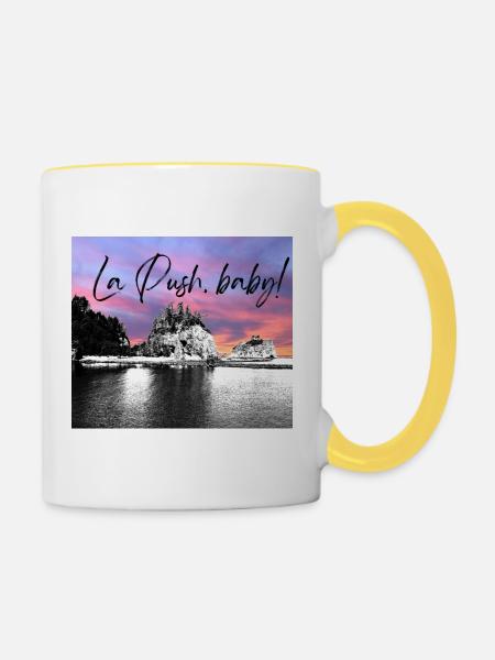 La Push, baby! Illustration - Tasse zweifarbig - Weiß/Gelb