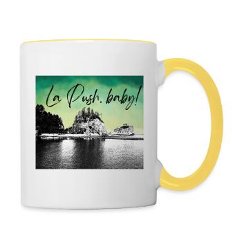 La Push, baby! Illustration - Contrasting Mug - white/yellow - Right