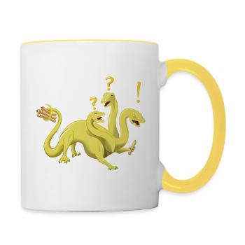 Questhydra - Contrasting Mug - white/yellow - Right