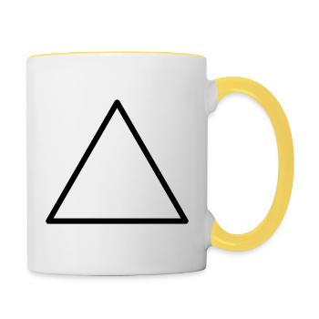 Triangle - Contrasting Mug - white/yellow - Right